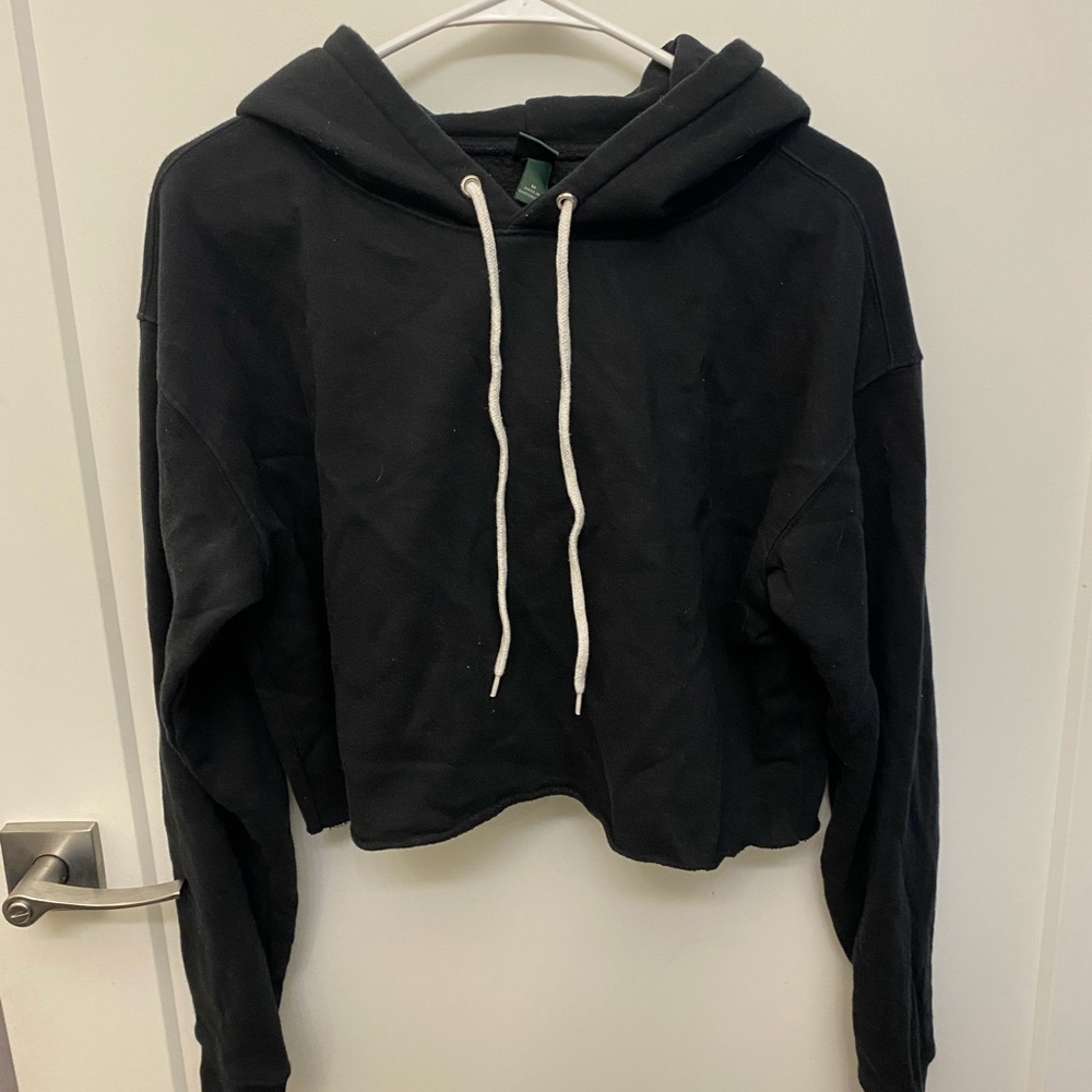 Black barely worn wild fable target cropped hoodie size medium